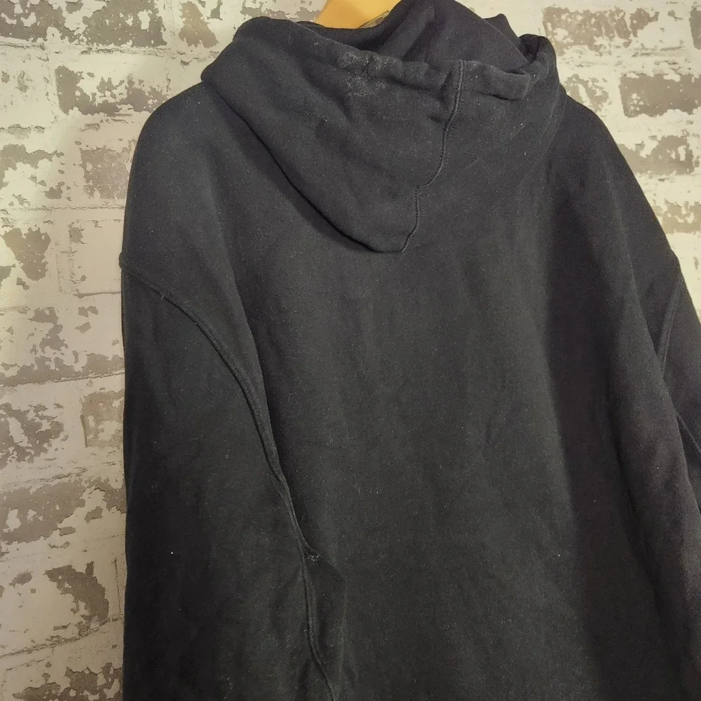 Friday Beers Almost Friday‎ Hoodie Men's XL Black Colorful Graphic Sweatshirt